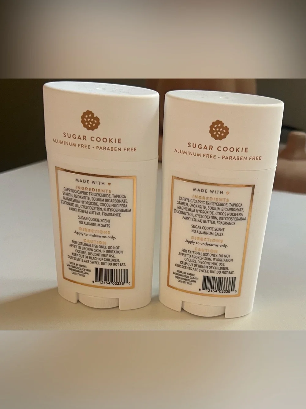 Native Limited Edition Sugar Cookie Aluminum Free Deodorant X’s 2 Sticks